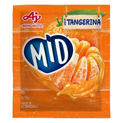 Refresco em Pó Mid Tangerina 20G
