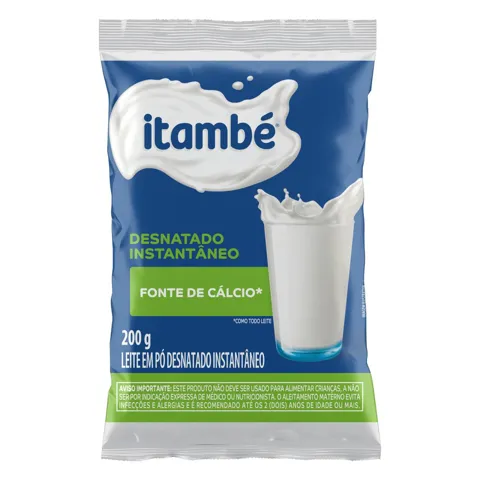 Leite em Pó Instantâneo Desnatado Itambé Pacote 200g
