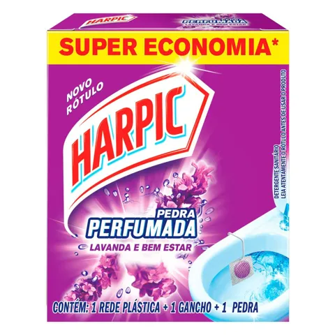 Detergente Sanitário em Pedra Lavanda e Bem-Estar Harpic