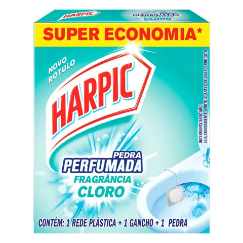 Detergente Sanitário em Pedra Cloro Harpic