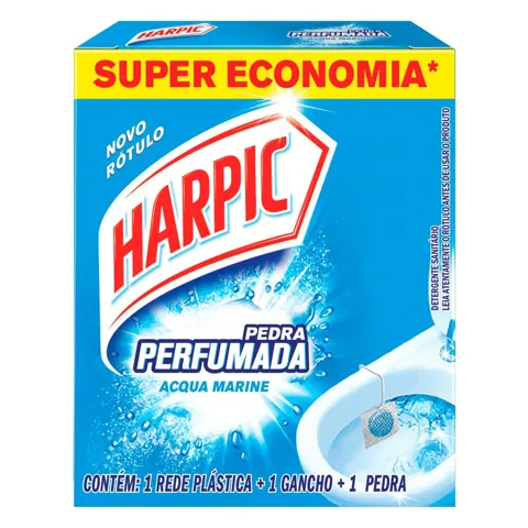 Detergente Sanitário em Pedra Acqua Marine Harpic