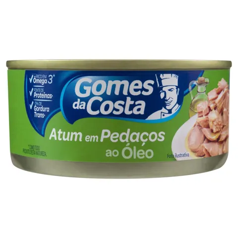Atum em Pedaços em Óleo Gomes da Costa Lata 120g 170g