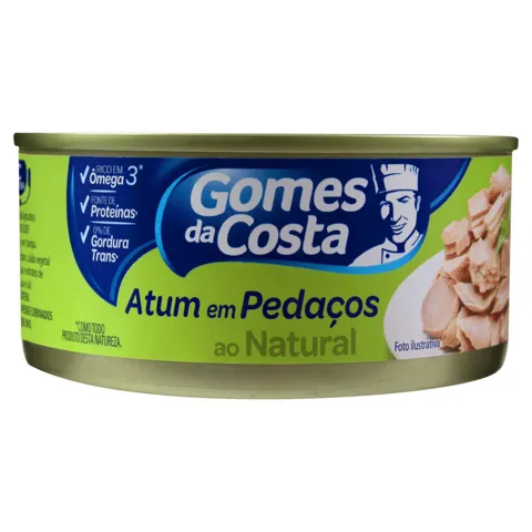 Atum em Pedaços ao Natural Gomes da Costa Lata 120g