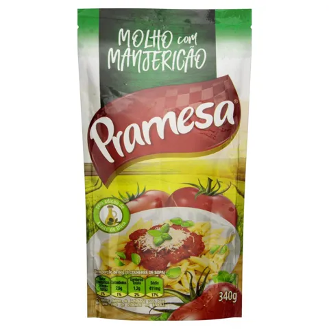 Molho de Tomate com Manjericão Pramesa Sachê 340g