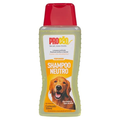 Shampoo para Cães e Gatos Perfumado Neutro Procão Frasco 500ml
