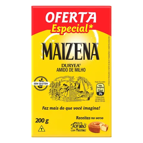 Amido de Milho Maizena Duryea Caixa 200g Oferta Especial