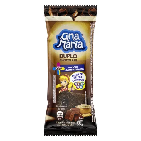 Bolo Duplo Chocolate Ana Maria QD+ Pacote 35g