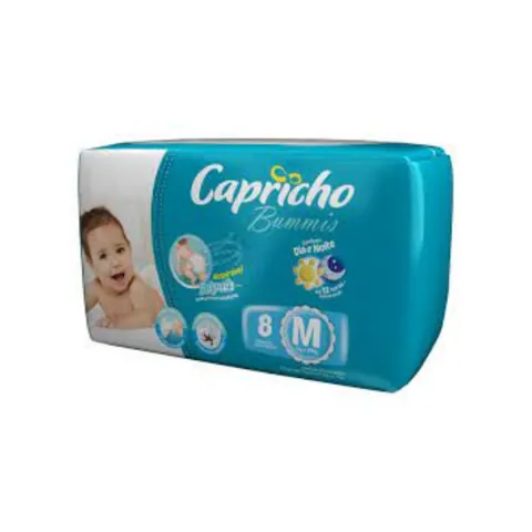 Fraldas Descartáveis CAPRICHO BABY M 8Unidades