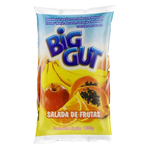 Bebida Láctea Fermentada Salada de Frutas Big Gut Pacote 1l