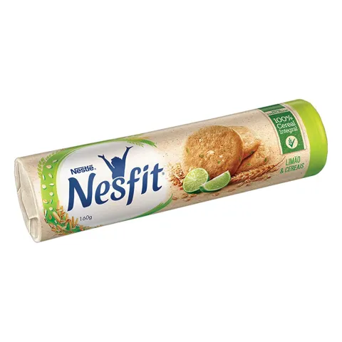 Biscoito Integral Limão & Cereais Nestlé Nesfit Pacote 160g