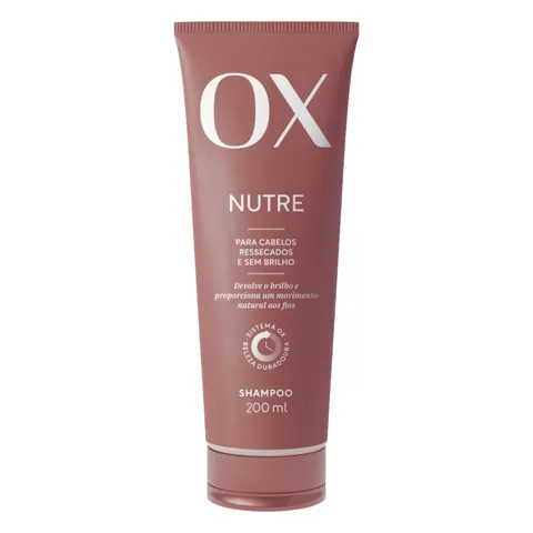Shampoo OX Cosméticos Nutre Bisnaga 200ml