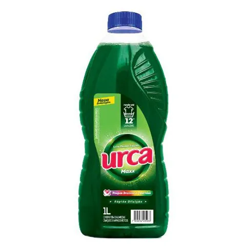 Lava Roupas Liquido Urca Maxx Verde Frasco 1l