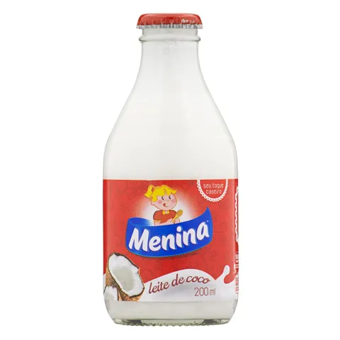 Leite de Coco Menina Vidro 200ml