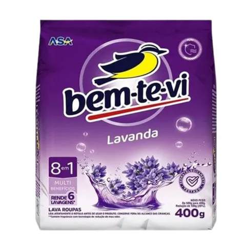 Lava Roupas Pó Lavanda 400G Bem Te Vi