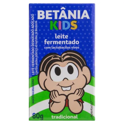 Leite Fermentado Desnatado Tradicional Betânia Kids Caixa 80g