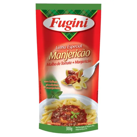 Molho de Tomate Manjericão Fugini Especial Sachê 300g