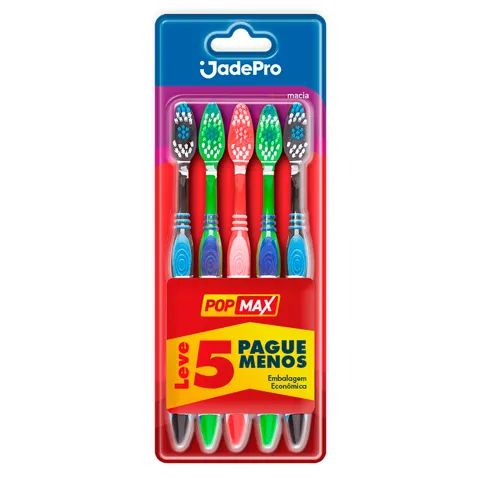 Escova Dental Jadepro Popmax 5 Unidades