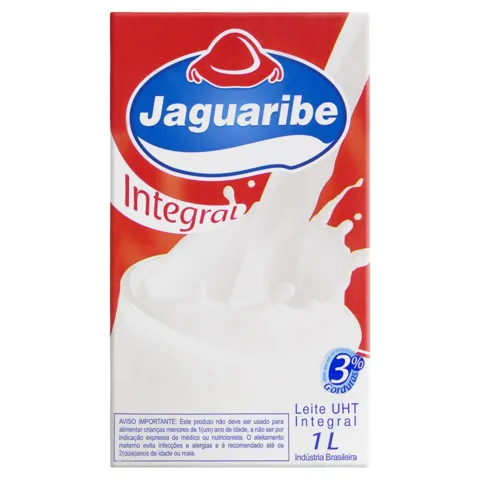 Leite UHT Integral Jaguaribe Caixa 1l
