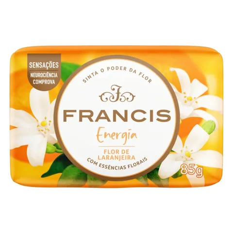 Sabonete Barra Flor de Laranjeira Francis Energia Envoltório 85g