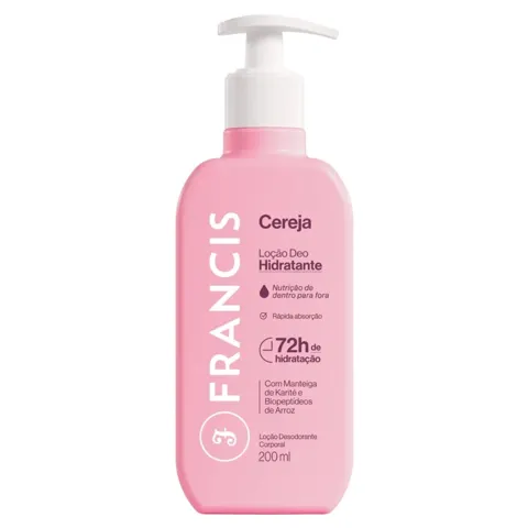 Hidratante Francis Cereja 200ML Rosa