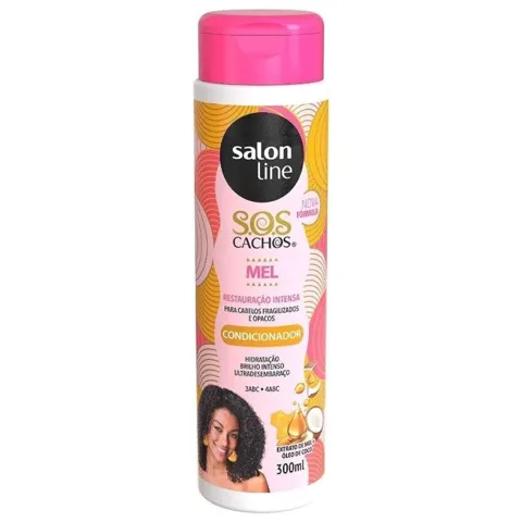 Condicionador Salon Line 300Ml Sos Cachos Mel Restauração Intensa