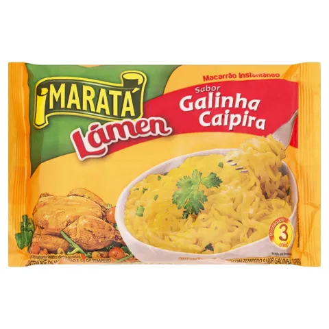 Macarrão Instantâneo Lámen Galinha Caipira Maratá Pacote 85g