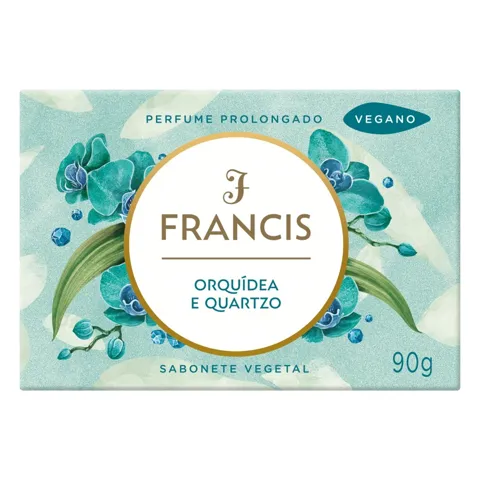 Sabonete Barra Vegetal Orquídea e Quartzo Francis Caixa 90g