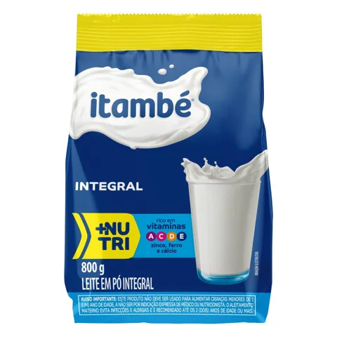 Leite em Pó Integral Itambé Pacote 750g Embalagem Econômica