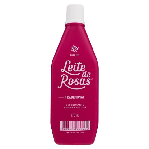 Loção de Limpeza Tradicional Leite de Rosas 170ml