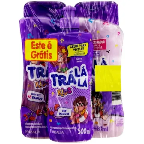 Kit Shampoo Tralala Cachos 480Ml + Creme 300Ml