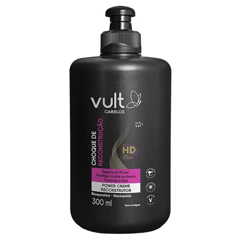 Creme De Pentear Vult 300ml Choque Reconstrução