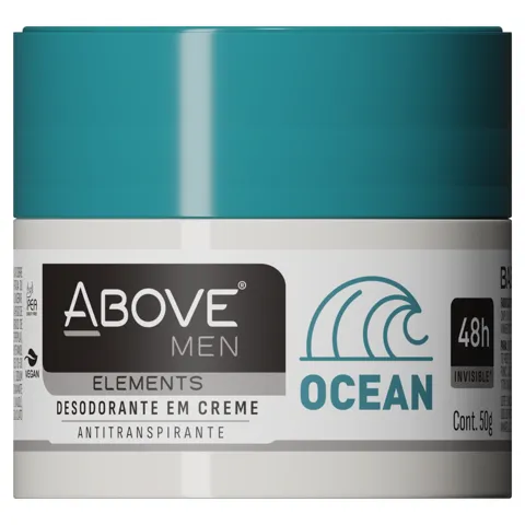 Antitranspirante Creme Invisible Ocean Above Men Elements 50g