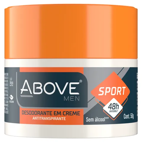 Antitranspirante Creme Above Men Invisible Sport 50g