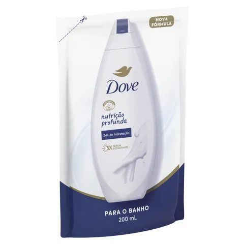 Sabonete Líquido Dove Nutrição Profunda Sachê 200ml Refil