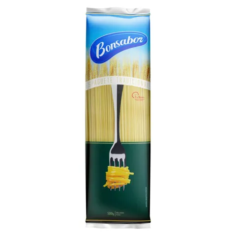 Macarrão de Trigo Espaguete Bonsabor Pacote 500g