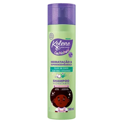 Shampoo Infantil Hidratante Kolene Cachinhos Frasco 300ml