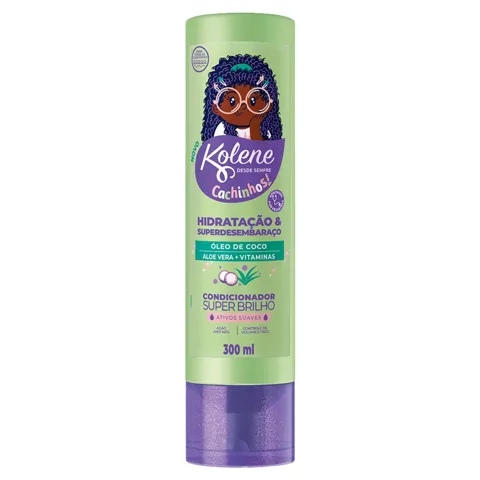 Condicionador Infantil Super Brilho Kolene Cachinhos Frasco 300ml