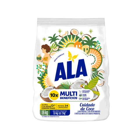 Lava Roupas Po Ala Coco 1,6Kg