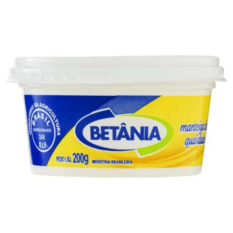 Manteiga de Primeira Qualidade com Sal Betânia Pote 200g