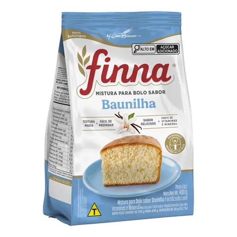 Mistura Bolo Finna Baunilha 400G