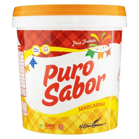 Margarina Manteiga com Sal Puro Sabor Balde 3kg