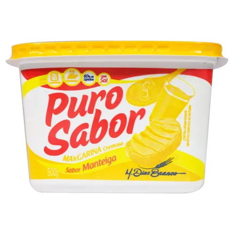 Margarina Manteiga Cremosa com Sal Puro Sabor Pote 500g
