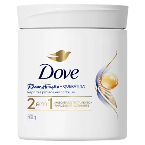 Máscara de Tratamento Dove Reconstrução + Queratina Pote 500g