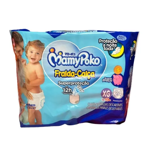 Fralda Mamypoko Calça Super Proteção Jumbo (XG) - 24 Unidades