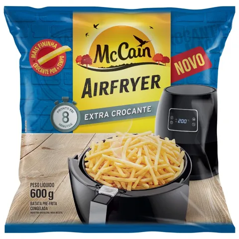 Batata Pré-Frita Congelada Extracrocante McCain Airfryer Pacote 600g