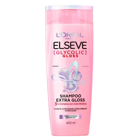 Shampoo Sela Gloss L'Oréal Paris Elseve Glycolic Gloss, 400Ml