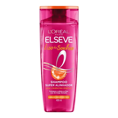 Shampoo L'oréal Paris Elseve Liso dos Sonhos Frasco 400ml