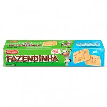 Biscoito Doce Fazendinha BELA VISTA Ao Leite 123g