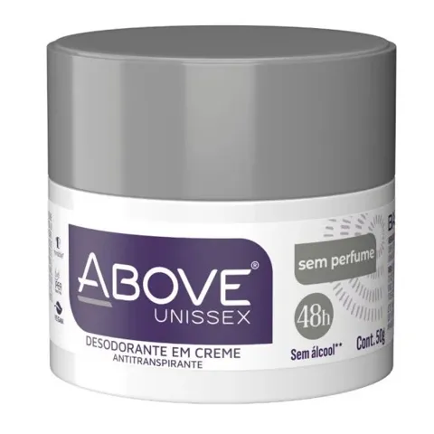 Desodorante Antiperspirante em Creme Above Unissex sem Perfume 50g