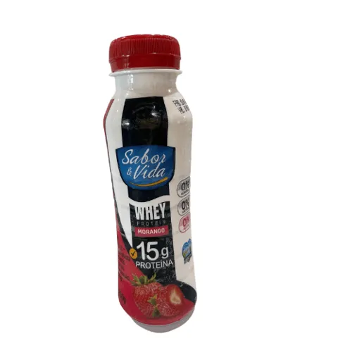 Iogurte.Sabor&Vida Whey Morango.Garrafa.250G